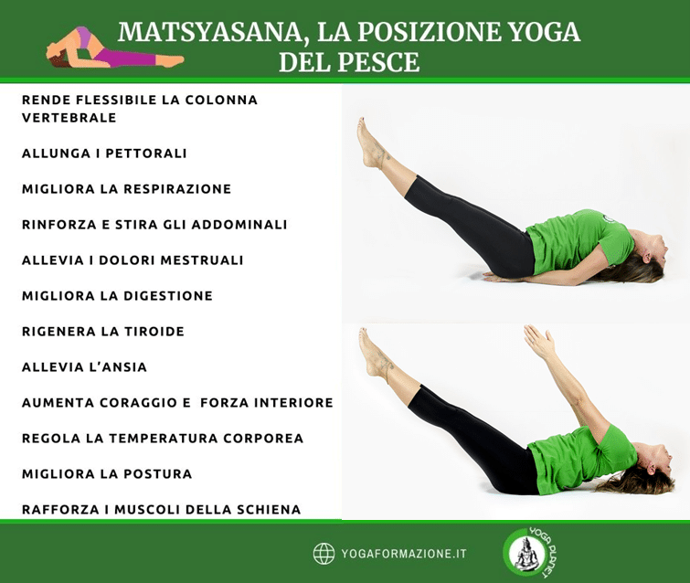 MATSYASANA LA POSIZIONE DEL PESCE BENEFICI