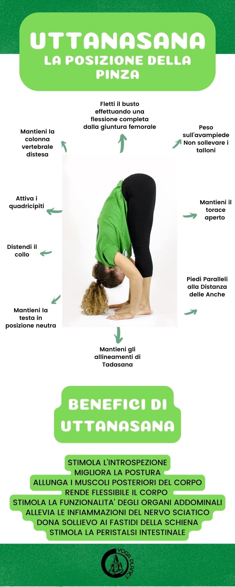 UTTANASANA POSIZIONE YOGA BENEFICI