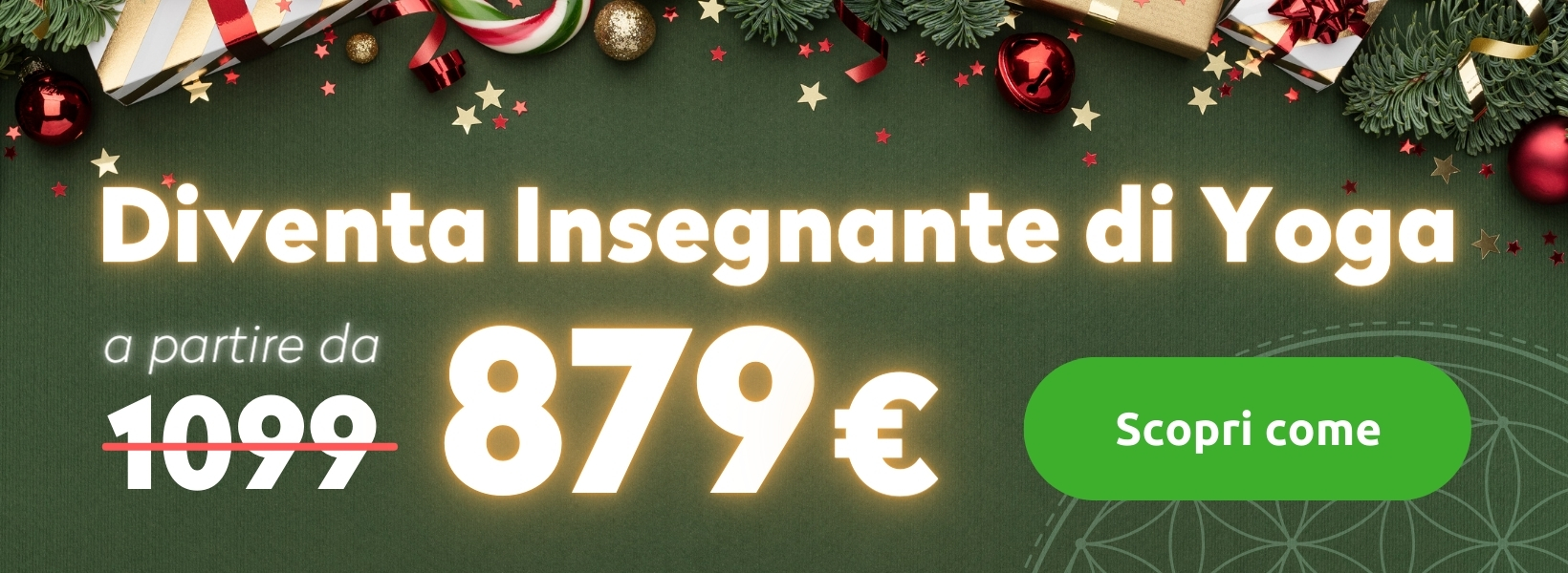 Banner sconti Natale Yoga