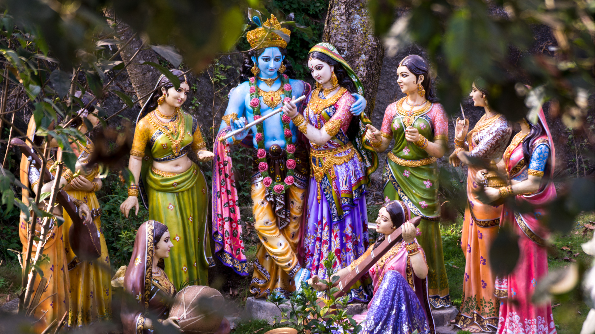 Radha: Dea Degli Amanti, Shakti Di Passione E Desiderio 2 Radha Insieme A Krishna E Alla Altre Gopi Del Villaggio