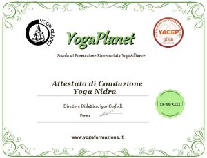 Certificazione Nidra
