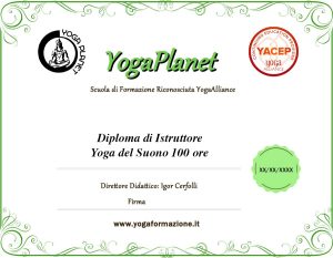 certificazione yoga del suono