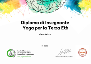 Corso Insegnanti ≪I≫Yoga Per La Terza Età≪/I≫ 3 Diploma Terza 1